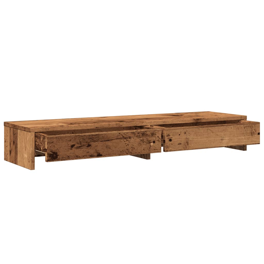 Supporto Monitor con Cassetti Legno 100x27x15 cm in Truciolato