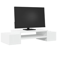 vidaXL Supporto Monitor con Contenitore Bianco 50x27x15 cm Truciolato