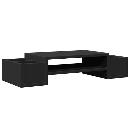 Supporto Monitor con Contenitore Nero 70x27x15 cm Truciolato 854680