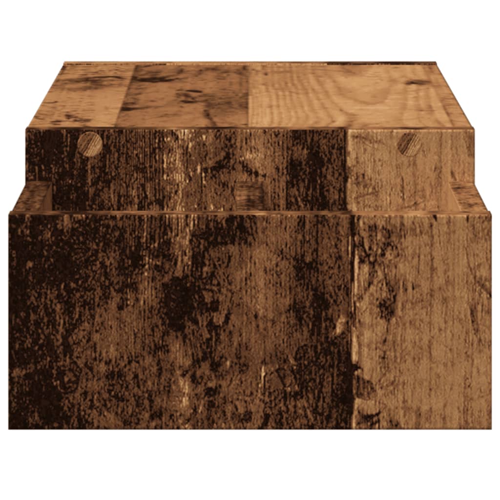 vidaXL Supporto Monitor con Contenitore Legno 70x27x15 cm Truciolato