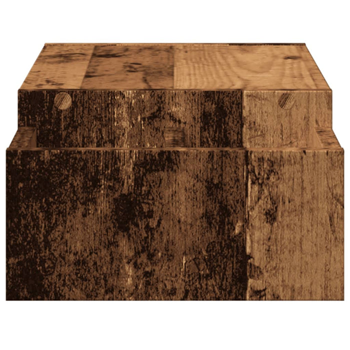 vidaXL Supporto Monitor con Contenitore Legno 70x27x15 cm Truciolato