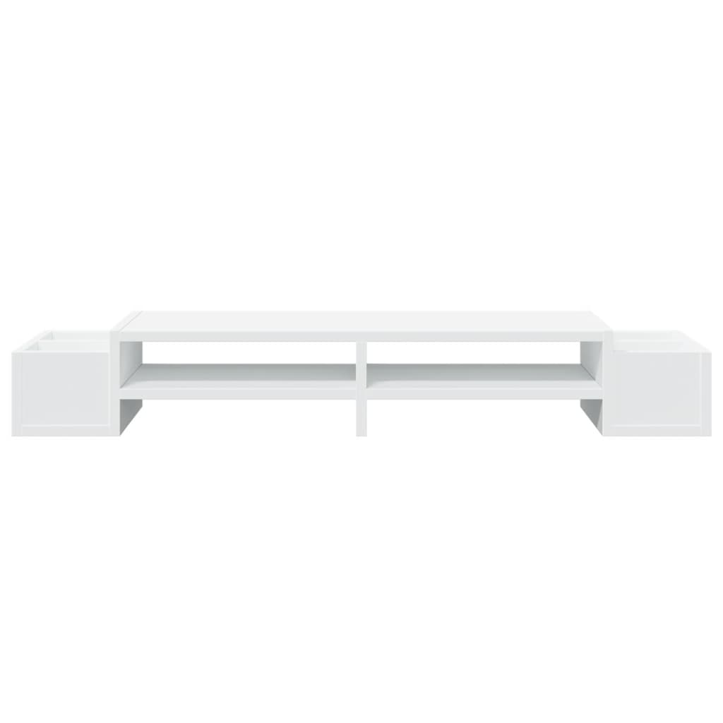 Supporto Monitor con Contenitore Bianco 100x27x15 cm Truciolato