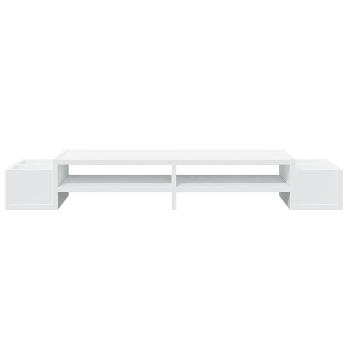Supporto Monitor con Contenitore Bianco 100x27x15 cm Truciolato