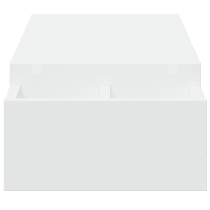 Supporto Monitor con Contenitore Bianco 100x27x15 cm Truciolato 854688