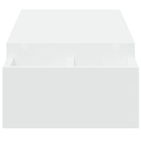 Supporto per monitor tavolo da scrivania con contenitore in legno ingegnerizzato bianco 02_0044922