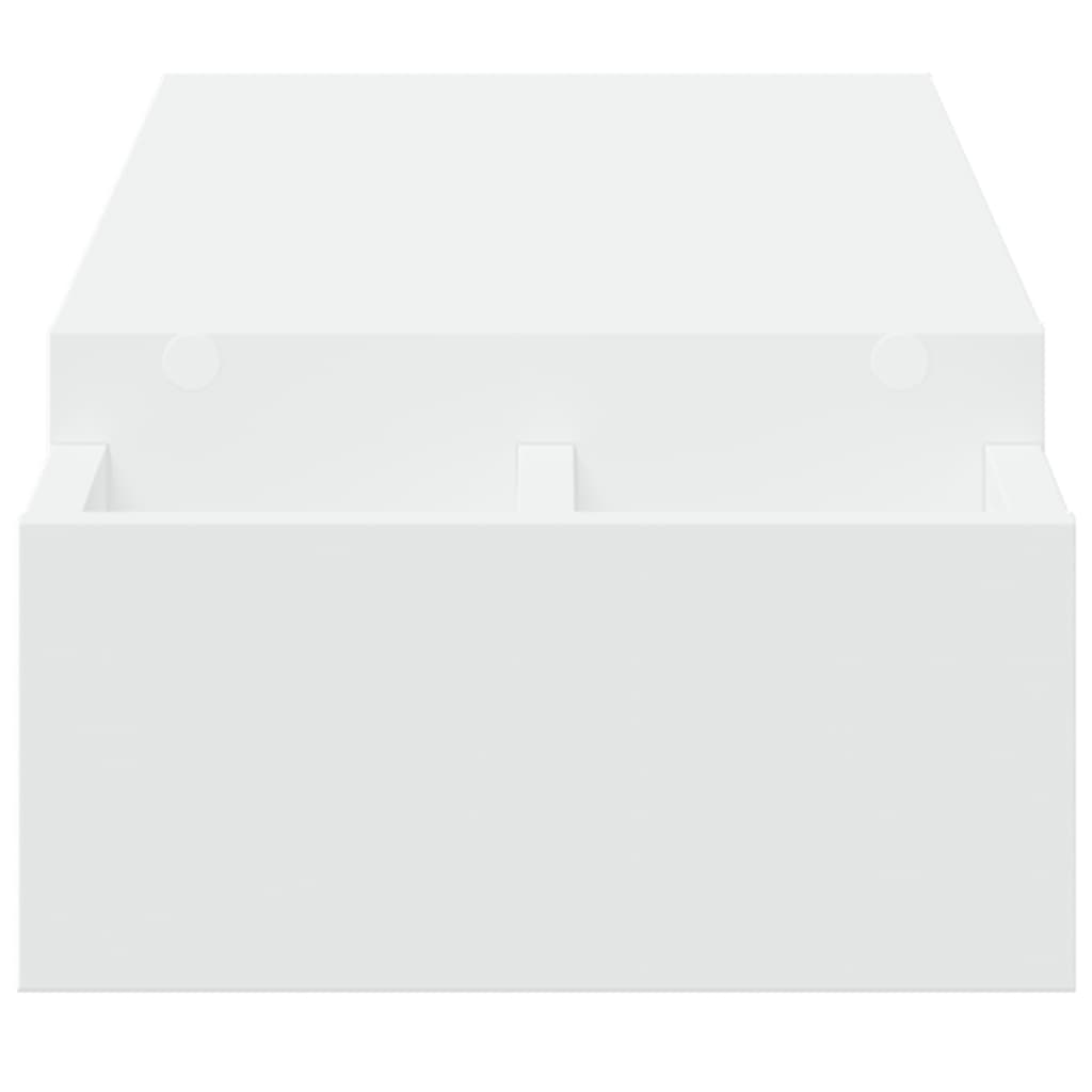 Supporto Monitor con Contenitore Bianco 100x27x15 cm Truciolato