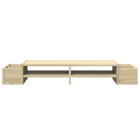 Supporto Monitor con Cassetti Rovere 100x27x15 cm in Truciolato 854690