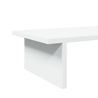 Supporto per Monitor Bianco 100x27x15 cm Legno Massello di Pino 854706