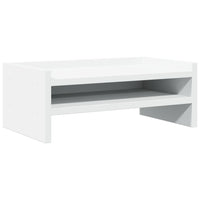 vidaXL Supporto per Monitor Bianco 42x24x16 cm in Legno Multistrato