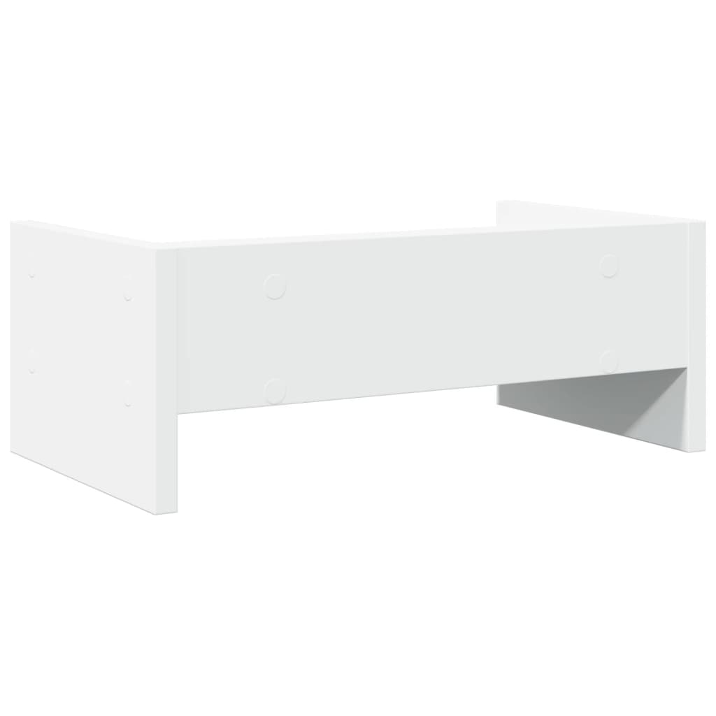 vidaXL Supporto per Monitor Bianco 42x24x16 cm in Legno Multistrato