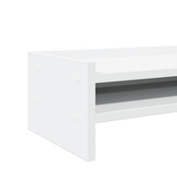 vidaXL Supporto per Monitor Bianco 42x24x16 cm in Legno Multistrato