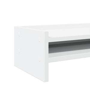 vidaXL Supporto per Monitor Bianco 42x24x16 cm in Legno Multistrato