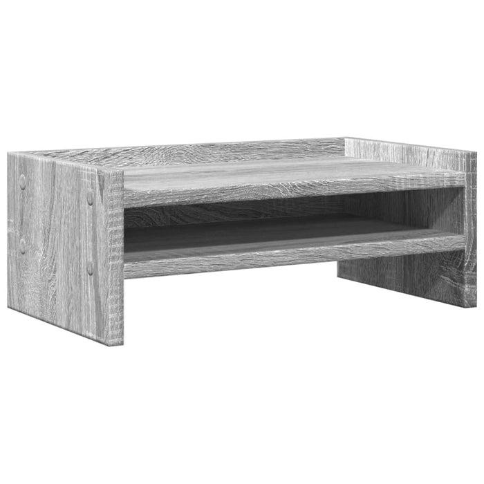 Supporto per monitor da tavolo mobile da ufficio Sonoma 42 x 24 x 16 cm legno ingegnerizzato grigio 02_0044988