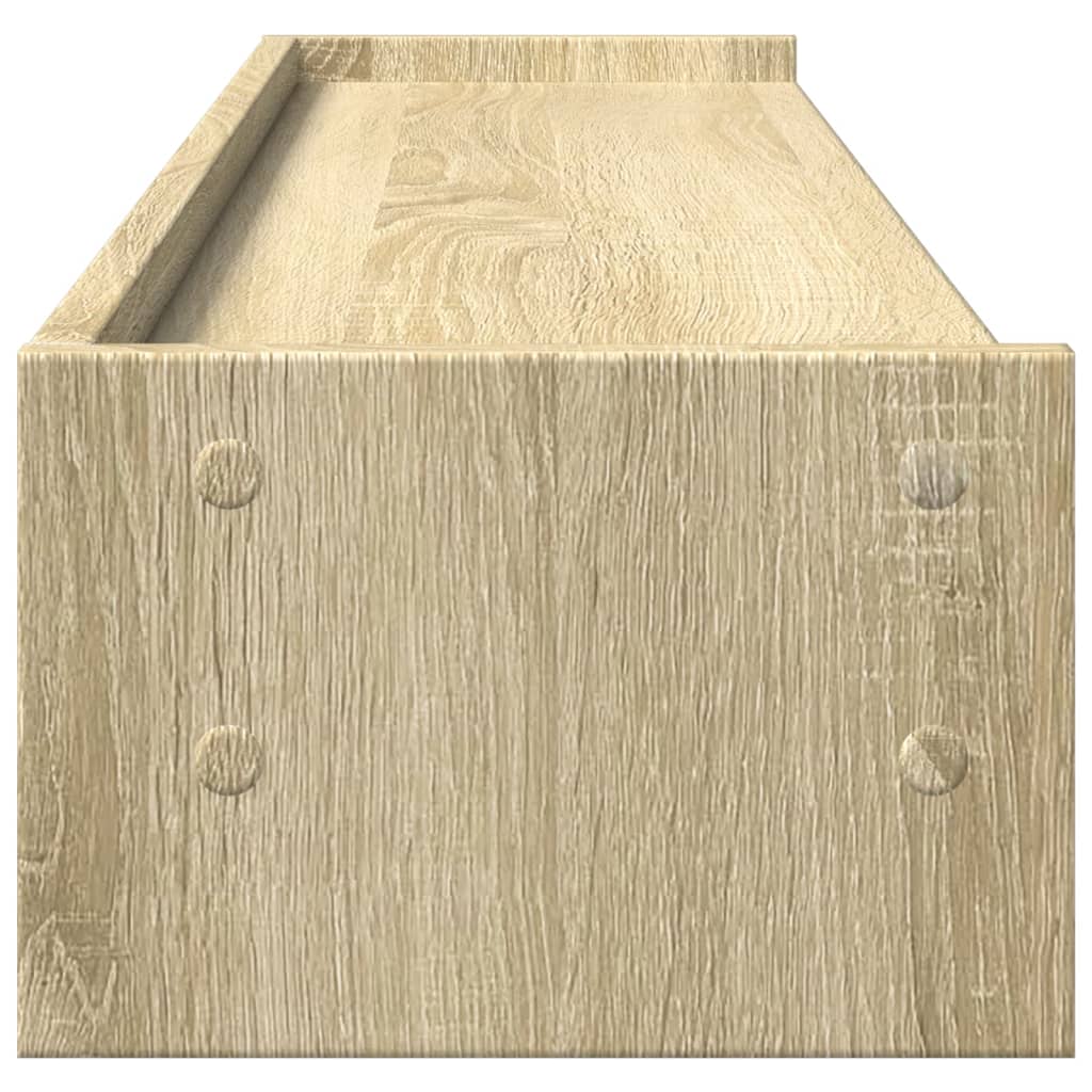 Supporto Monitor Rovere Sonoma 100x24x16 cm Legno Multistrato