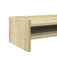 Supporto Monitor Rovere Sonoma 100x24x16 cm Legno Multistrato