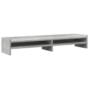 Supporto per monitor tavolo da scrivania 100 x 24 x 16 cm in legno ingegnerizzato grigio 02_0044828