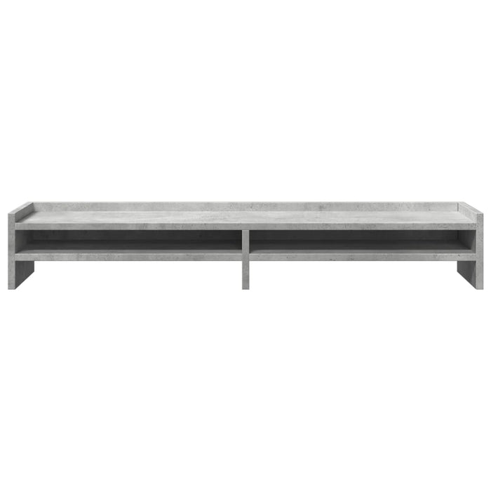 Supporto per monitor tavolo da scrivania 100 x 24 x 16 cm in legno ingegnerizzato grigio 02_0044828