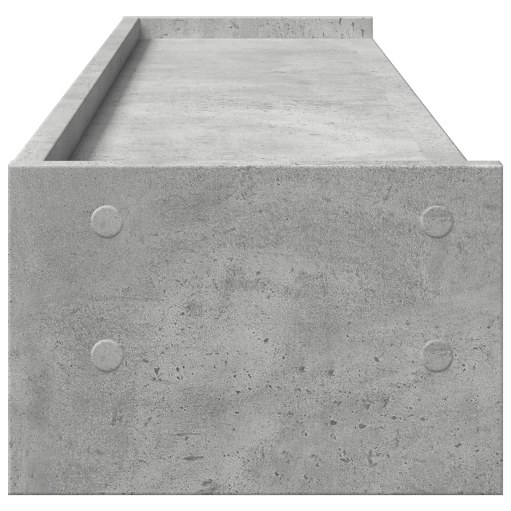 Supporto per monitor tavolo da scrivania 100 x 24 x 16 cm in legno ingegnerizzato grigio 02_0044828