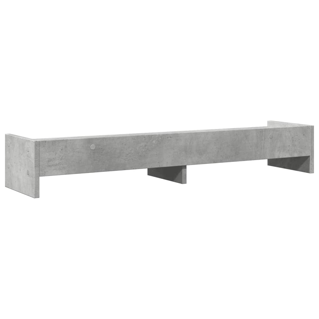 Supporto per monitor tavolo da scrivania 100 x 24 x 16 cm in legno ingegnerizzato grigio 02_0044828