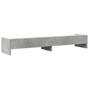 Supporto per monitor tavolo da scrivania 100 x 24 x 16 cm in legno ingegnerizzato grigio 02_0044828