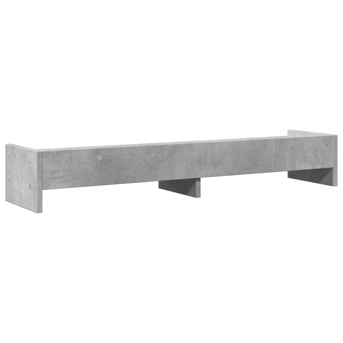 Supporto per monitor tavolo da scrivania 100 x 24 x 16 cm in legno ingegnerizzato grigio 02_0044828