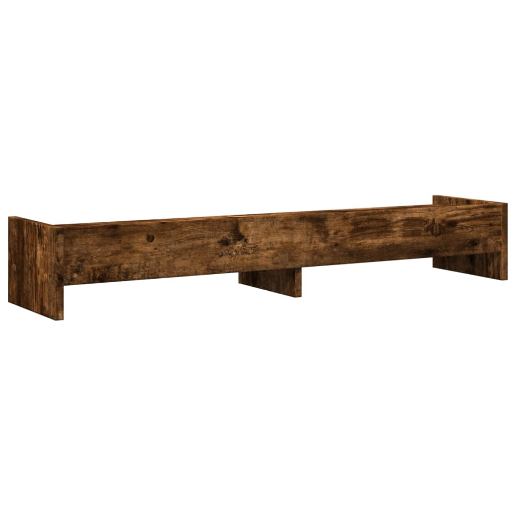 Supporto per Monitor Rovere Fumo 100x24x16 cm Legno Multistrato 854728
