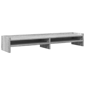 Supporto per monitor da tavolo mobile da ufficio Sonoma 100 x 24 x 16 cm legno ingegnerizzato grigio 02_0044974