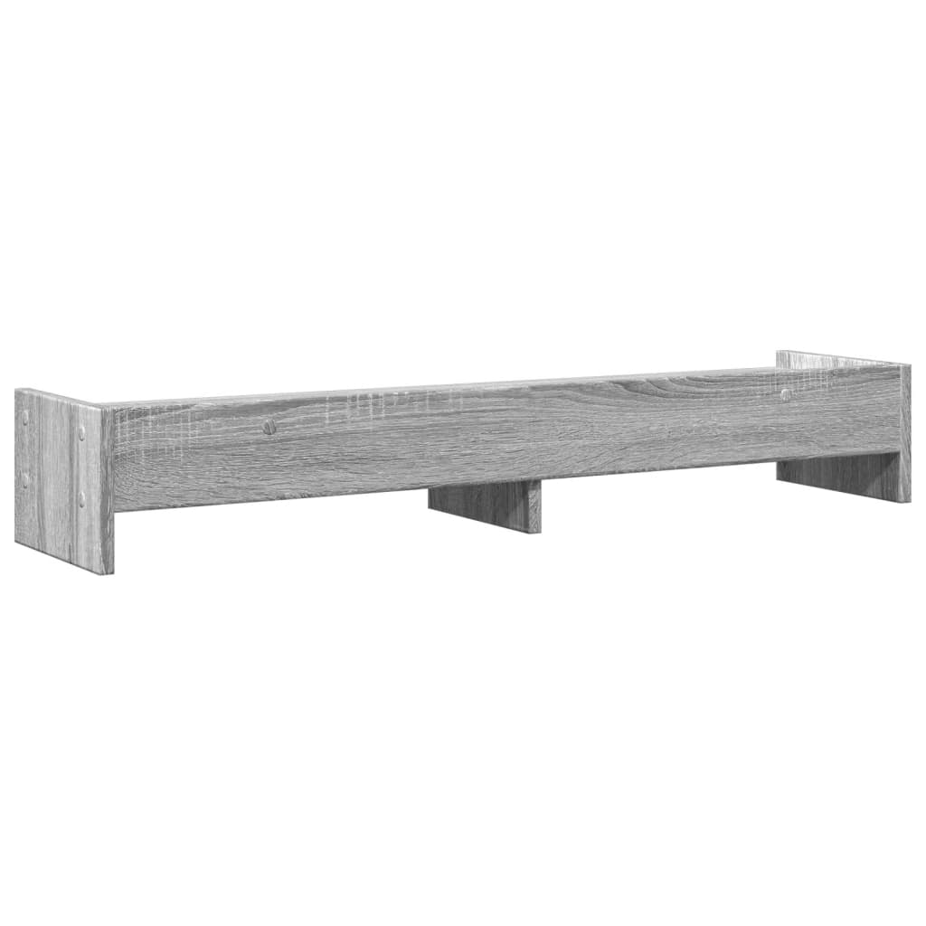 Supporto per monitor da tavolo mobile da ufficio Sonoma 100 x 24 x 16 cm legno ingegnerizzato grigio 02_0044974