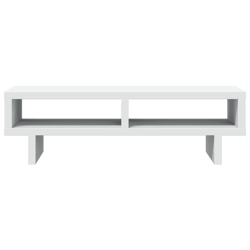 Supporto per monitor tavolo da scrivania 50 x 27 x 15 cm in legno ingegnerizzato bianco 02_0044873