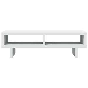 Supporto per monitor tavolo da scrivania 50 x 27 x 15 cm in legno ingegnerizzato bianco 02_0044873