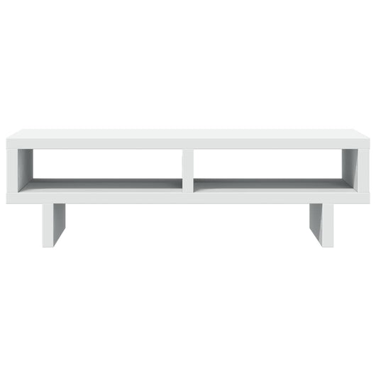 Supporto per monitor tavolo da scrivania 50 x 27 x 15 cm in legno ingegnerizzato bianco 02_0044873