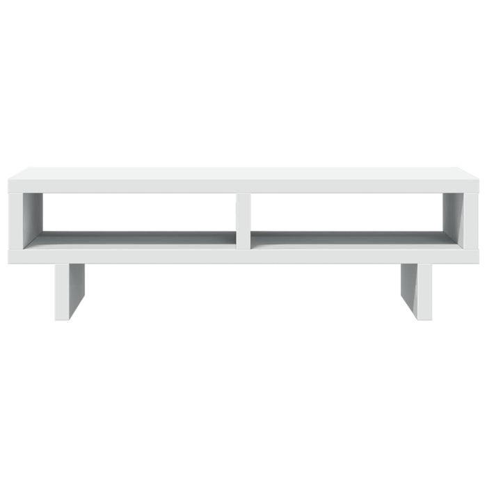 Supporto per monitor tavolo da scrivania 50 x 27 x 15 cm in legno ingegnerizzato bianco 02_0044873