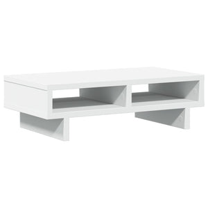 Supporto per monitor tavolo da scrivania 50 x 27 x 15 cm in legno ingegnerizzato bianco 02_0044873