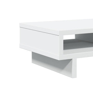 Supporto per monitor tavolo da scrivania 50 x 27 x 15 cm in legno ingegnerizzato bianco 02_0044873