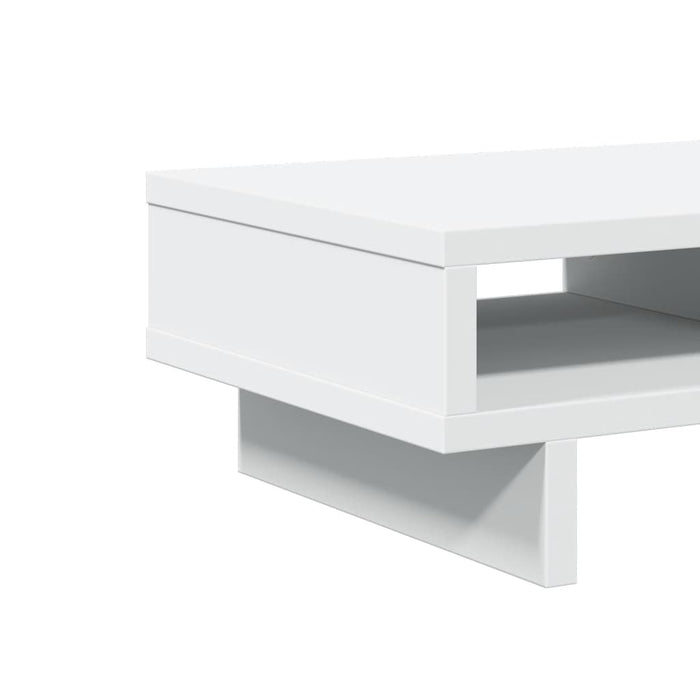 Supporto per monitor tavolo da scrivania 50 x 27 x 15 cm in legno ingegnerizzato bianco 02_0044873