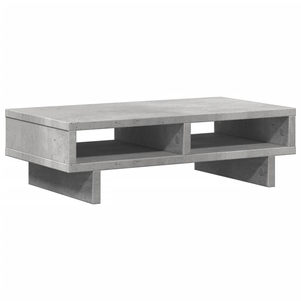 Supporto per monitor tavolo da scrivania 50 x 27 x 15 cm in legno ingegnerizzato grigio 02_0044880