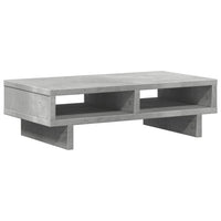 Supporto per monitor tavolo da scrivania 50 x 27 x 15 cm in legno ingegnerizzato grigio 02_0044880