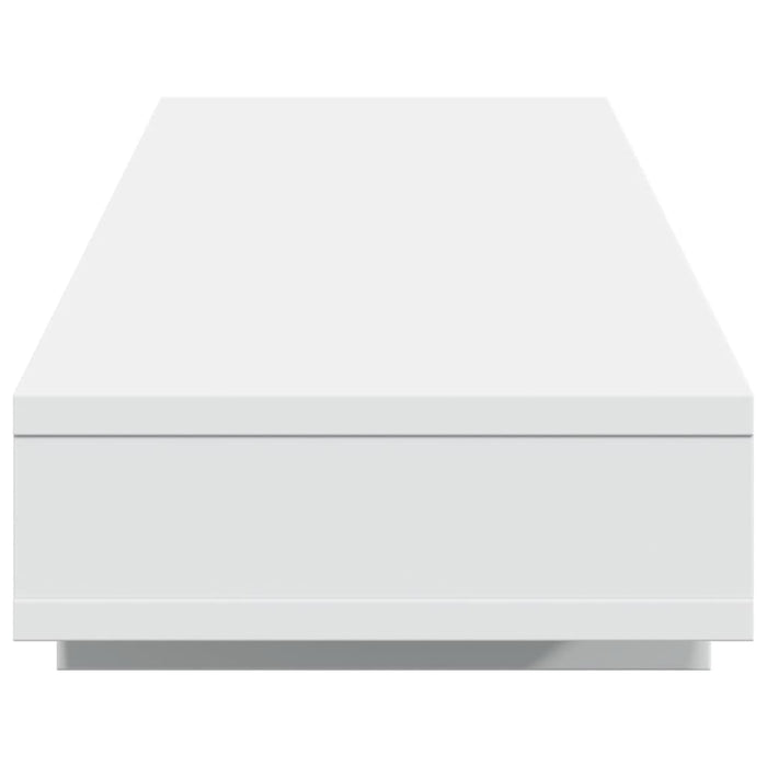 Supporto per monitor tavolo da scrivania 100 x 27 x 15 cm in legno ingegnerizzato bianco 02_0044837