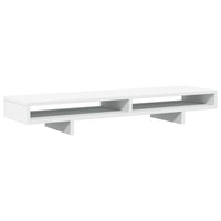 Supporto per monitor tavolo da scrivania 100 x 27 x 15 cm in legno ingegnerizzato bianco 02_0044837