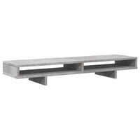 Supporto per monitor tavolo da scrivania 100 x 27 x 15 cm in legno ingegnerizzato grigio 02_0044843
