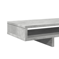 Supporto per monitor tavolo da scrivania 100 x 27 x 15 cm in legno ingegnerizzato grigio 02_0044843