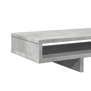 Supporto per monitor tavolo da scrivania 100 x 27 x 15 cm in legno ingegnerizzato grigio 02_0044843