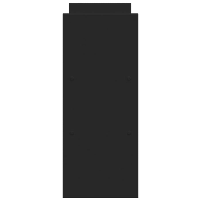 Mobiletto portaoggetti regolabile per ufficio in legno ingegnerizzato nero 02_0043581