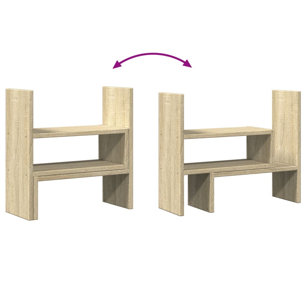 vidaXL Organizer Scrivania Rovere Sonoma 40x17x41 cm in Truciolato