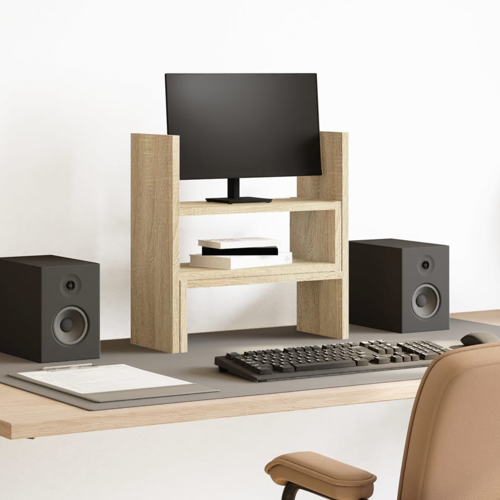 vidaXL Organizer Scrivania Rovere Sonoma 40x17x41 cm in Truciolato