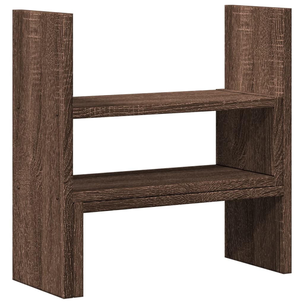 Organizer Scrivania Rovere Marrone 40x17x41 cm in Truciolato 854766