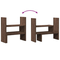 Organizer Scrivania Rovere Marrone 40x17x41 cm in Truciolato 854766