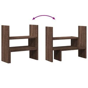 Organizer Scrivania Rovere Marrone 40x17x41 cm in Truciolato