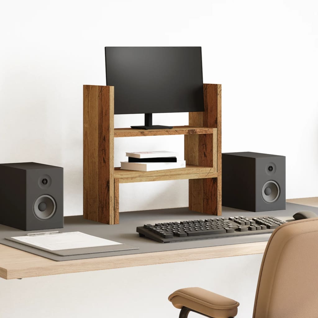 Organizer Scrivania Legno Antico 40x17x41 cm in Truciolato 854767