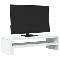vidaXL Supporto per Monitor Bianco 54x22x15 cm in Truciolato